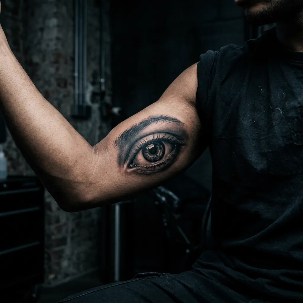 Realistisches Tattoo: Auge